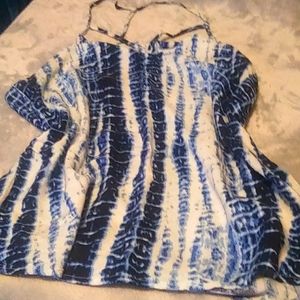 🤑3/$18 VTG Blue Tie Dye Halter